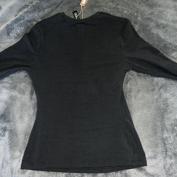 SMALL Skims Cotton Jersey Long Sleeve T-Shirt SOOT AP-TSH-0647 - Picture 6 of 6